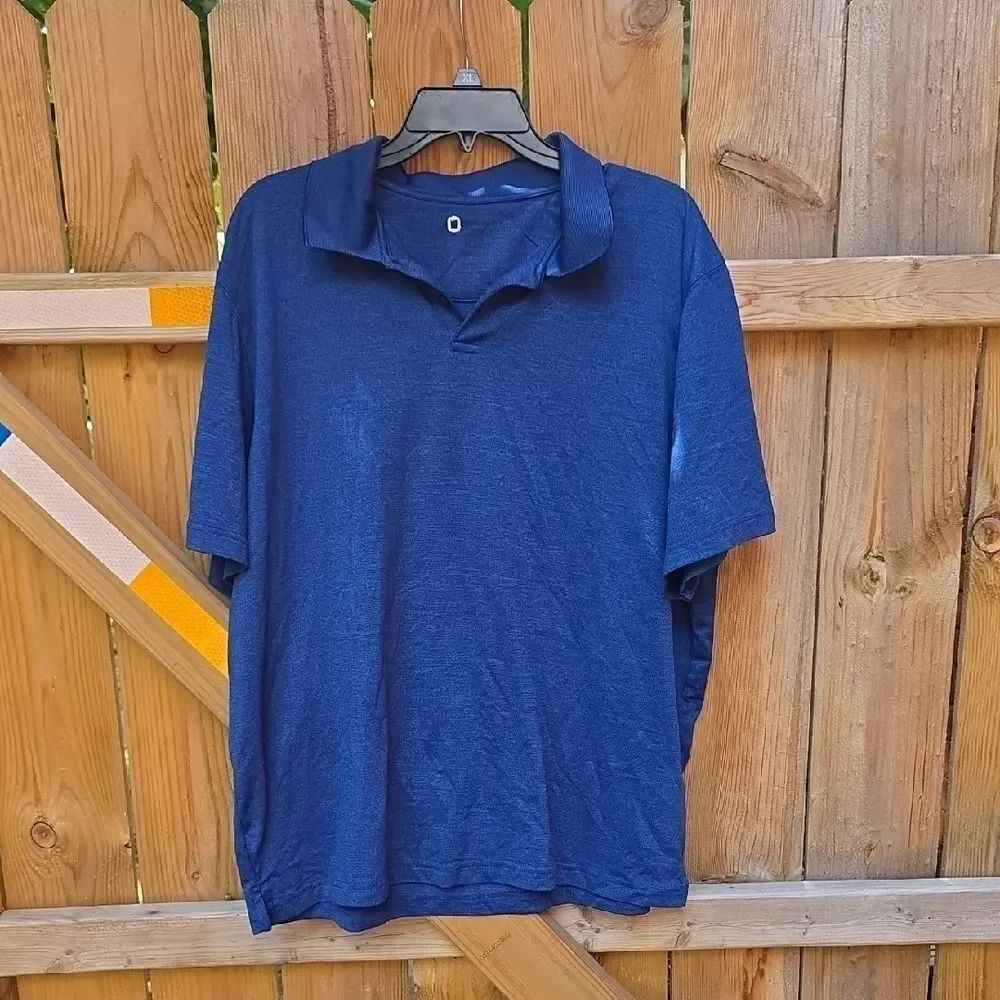 Hanes Deep Blue Men's Polo Shirt